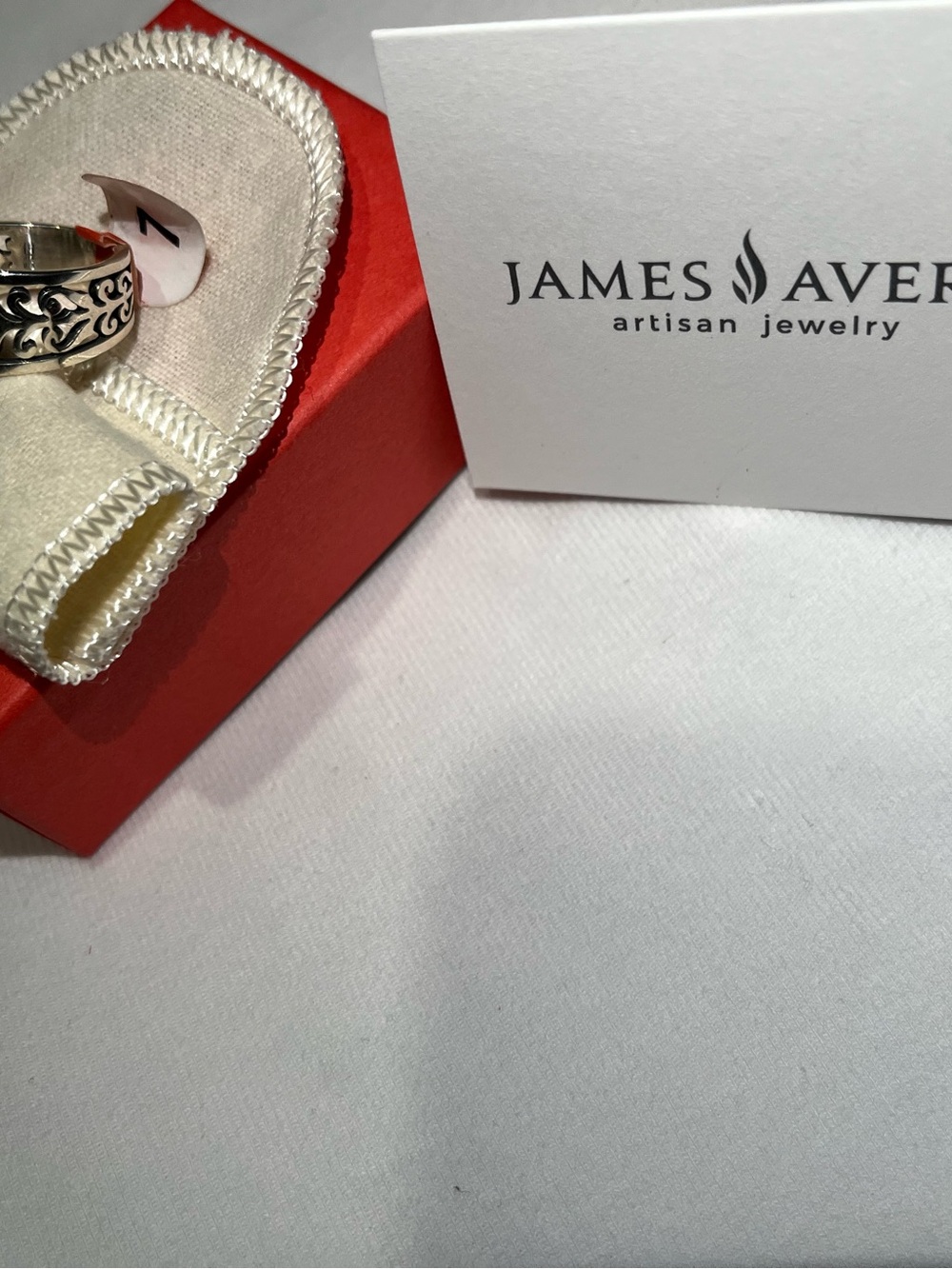 James avery adoree 925 AMETHYST RING size 7 -NEW WITH BOX. - Picture 3 of 12